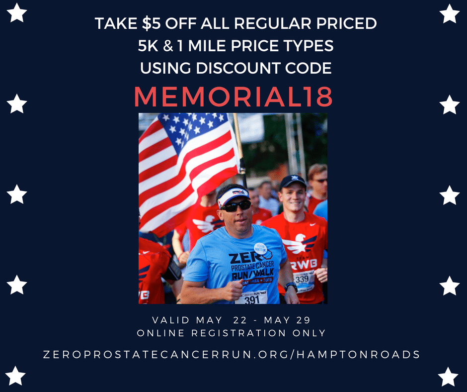 Discount for ZERO Walk/Run Registration this Week Only!