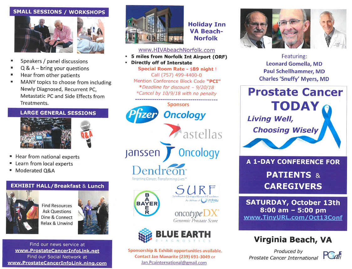 Prostate Cancer Today Seminar Coming October 13th