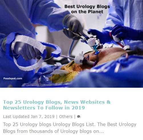 Urology of Virginia Was Just Named #11 Of The World’s Best Urology Bloggers