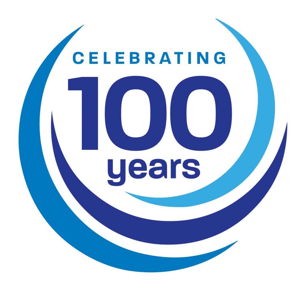 Celebrating 100 logo